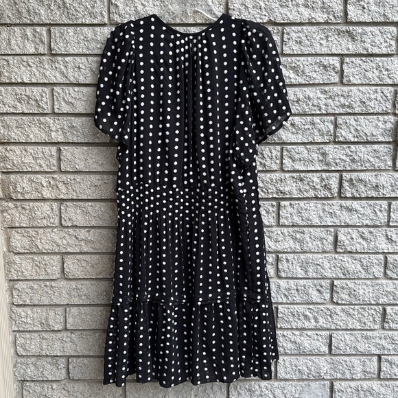Anthropologie The Somerset Mini Dress Black and White Mini Dress 2X - Picture 8 of 10
